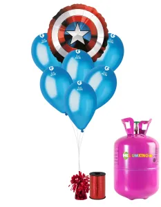 HeliumKing Hélium párty set - Kapitán Amerika