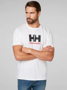 Biele pánske regular fit tričko s výšivkou HELLY HANSEN #307988