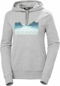 Helly Hansen Outdoorová mikina W Nord Graphic Pullover Hoodie Grey Melange S