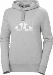 Helly Hansen Women's Nord Graphic Pullover Hoodie Grey Melange M Outdoorová mikina