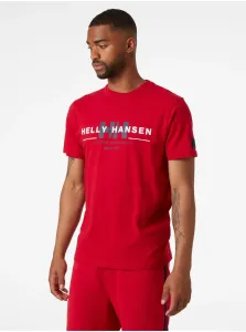 Red Men's T-Shirt HELLY HANSEN - Men's #639089