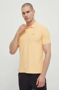 Polo tričko Helly Hansen pánsky, oranžová farba, s nášivkou