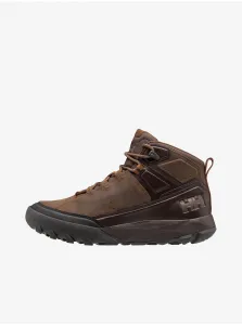 Dark brown men's leather ankle boots HELLY HANSEN Sierra LX - Men