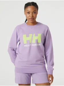 Light purple womens sweatshirt HELLY HANSEN Logo Crew Sweat - Women #5339441