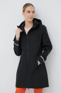 Nepremokavá bunda Helly Hansen Lisburn dámska, čierna farba, prechodná #7789857
