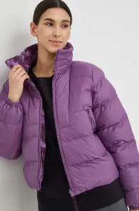 Obojstranná bunda Helly Hansen dámska, fialová farba, zimná,
