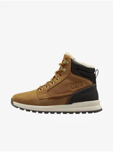 Brown men's winter leather ankle boots HELLY HANSEN KELVIN LX - Men's #8180251