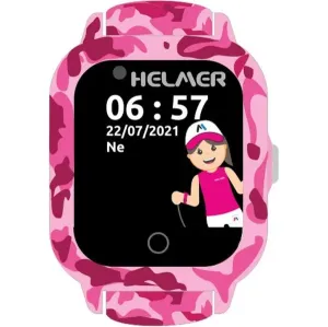 Helmer Chytré dotykové hodinky s GPS lokátorem a fotoaparátem - LK 710 4G růžové
