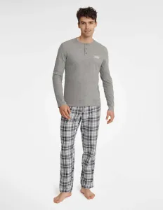 Henderson Usher 40946-90X šedý melanž Pánské pyžamo #7266272