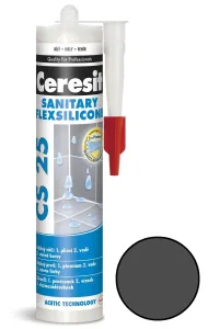 CERESIT CS 25 - Sanitárny silikón 280 ml č. 16 - grafit