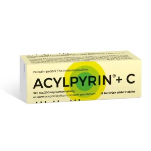 ACYLPYRIN s vitamínom C tbl eff (tuba PP biela) 1x12 ks #123784