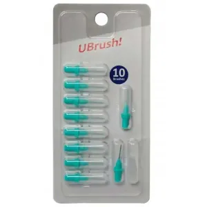 Herbadent UBrush! náhradné medzizubné kefky 0,9 mm Green 10 ks
