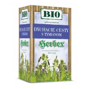 HERBEX BIO DÝCHACIE CESTY s tymiánom bylinná zmes, čaj 20x1,2 g (24 g)
