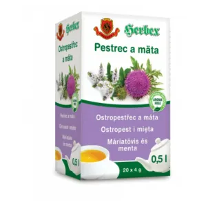 HERBEX Silybum a mäta bylinná zmes (wellness tea) 20x4 g (80 g)