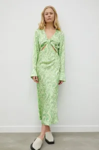 Šaty Herskind Robin zelená farba, maxi, rovný strih