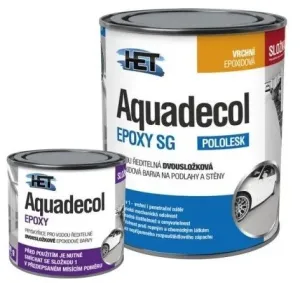 Aquadecol Epoxy SG - Polomatná epoxidová farba na podlahy 7,5 kg ral 7040 - okenná sivá