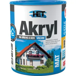 HET AKRYL MAT - Univerzálna matná farba na drevo a kov 0,7 kg 0440 - modrá