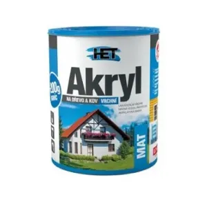 HET AKRYL MAT - Univerzálna matná farba na drevo a kov 3 kg 0670 - okrová