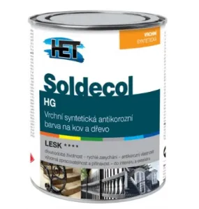 SOLDECOL HG - Vrchná lesklá syntetická farba 2,5 l 2430 - hnedý čokoládový