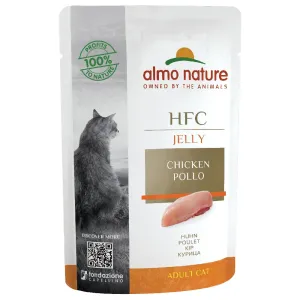 Výhodné balenie Almo Nature HFC Jelly kapsičky 24 x 55 g  - kuracie