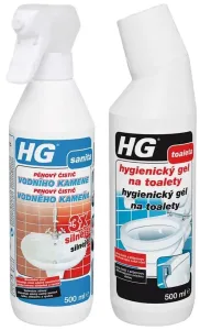 Akčný balíček HG penový čistič vodného kameňa 3x silnejší HGPCVK3 a HG hygienický gél na toalety HGGNT