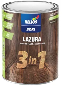 BORI 3in1 - Lazúra na drevo v exteriéri 17 - antracitová sivá 0,75 L