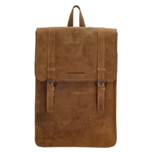 Hnedý mestský kožený ruksak „Metropolitan“