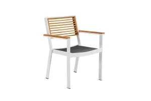 Higold Záhradná jedálenská stolička HIGOLD - York Dining Arm Chair White/Black