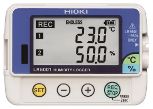 Hioki Lr5001 Temperature/humidity Data Logger, 2-Ch