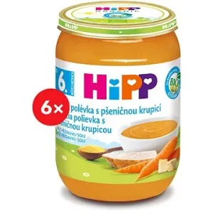 HiPP BIO Kuracia polievka s pšeničnou krupicou - 6x 190g