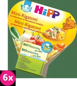 6x HiPP BIO Mini Rigatoni se zeleninou ve smetanové omáčce (250 g) #7351413