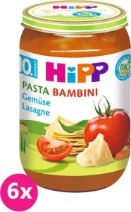 6x HiPP BIO PASTA BAMBINI Zeleninové lasagne, 220 g - zeleninový příkrm #9560561