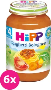 6x HiPP BIO špagety v boloňské omáčce (190 g) - maso-zeleninový příkrm #7351393