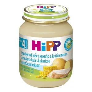 HiPP BIO Zemiaková kaša s kukuricou a morčacím mäsom, 1 x 125 g