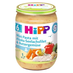Hipp Mini cestoviny s aljašskou treskou v maslovej zelenine detský príkrm 190 g