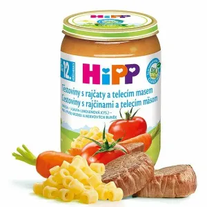 HiPP Príkrm BIO Rajčiny s cestovinami a teľacím mäsom (od ukonč. 1. roku) 1x220 g