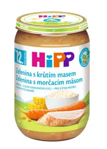 HiPP BIO Zelenina s morčacím mäsom príkrm-kompletný pokrm (od 12. mesiaca) 1x220 g