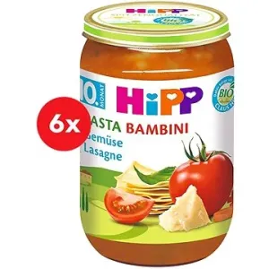 HiPP BIO PASTA BAMBINI Zeleninové lazane 6× 220 g