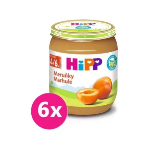 6x HiPP BIO Marhuľa (125 g) - ovocný príkrm #7442182