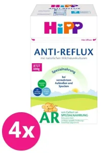 4x HiPP Anti-Reflux Špeciálna dojčenská výživa od narodenia, 600 g #9558946