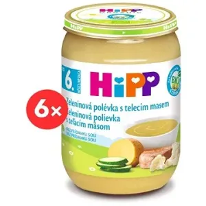 HiPP BIO Zeleninová polievka s teľacím mäsom - 6x 190g #7846338