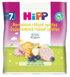 HiPP BIO Oblátky Čučoriedkovo ryžové, 30 g