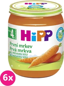 6x HiPP BIO První mrkev (125 g) - zeleninový příkrm #9560444