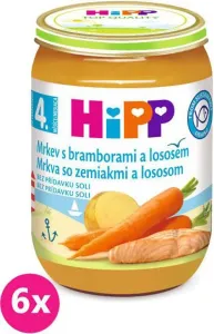 6x HiPP Mrkev s bramborami a lososem (190 g) #7442174