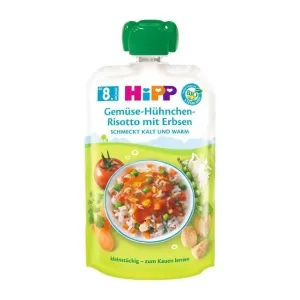 HiPP BIO Zeleninové rizoto, kuracie mäso s hráškom 130g