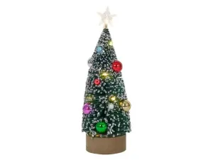 HIT Vianočná dekorácia 10LED stromček 22cm