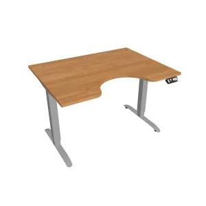 Elektricky výškovo nastavitelný stôl Hobis Motion Ergo - 2M segmentový, pamäťový ovládač Šírka: 120 cm, Farba dosky: jelša, Farba kovu: sivá RAL 9006