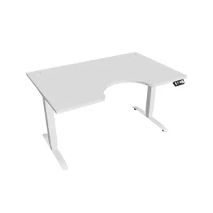 Elektricky výškovo nastavitelný stôl Hobis Motion Ergo - 2M segmentový, pamäťový ovládač Šírka: 140 cm, Farba dosky: biela, Farba kovu: biela RAL 9016