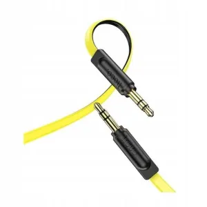 HOCO prepojovací kábel 3,5mm na 3,5mm - 1m - Čierna/Žltá KP26683