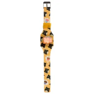Silikónové digitálne hodinky s mačkou Číslo: žluté #2487672